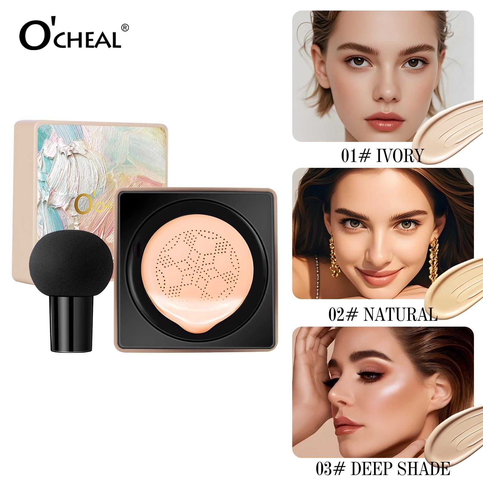 Mushroom Head Cushion CC Cream, Long-Lasting Concealer Isolation Bb Cream, Moisturizing Foundation Beauty Cream