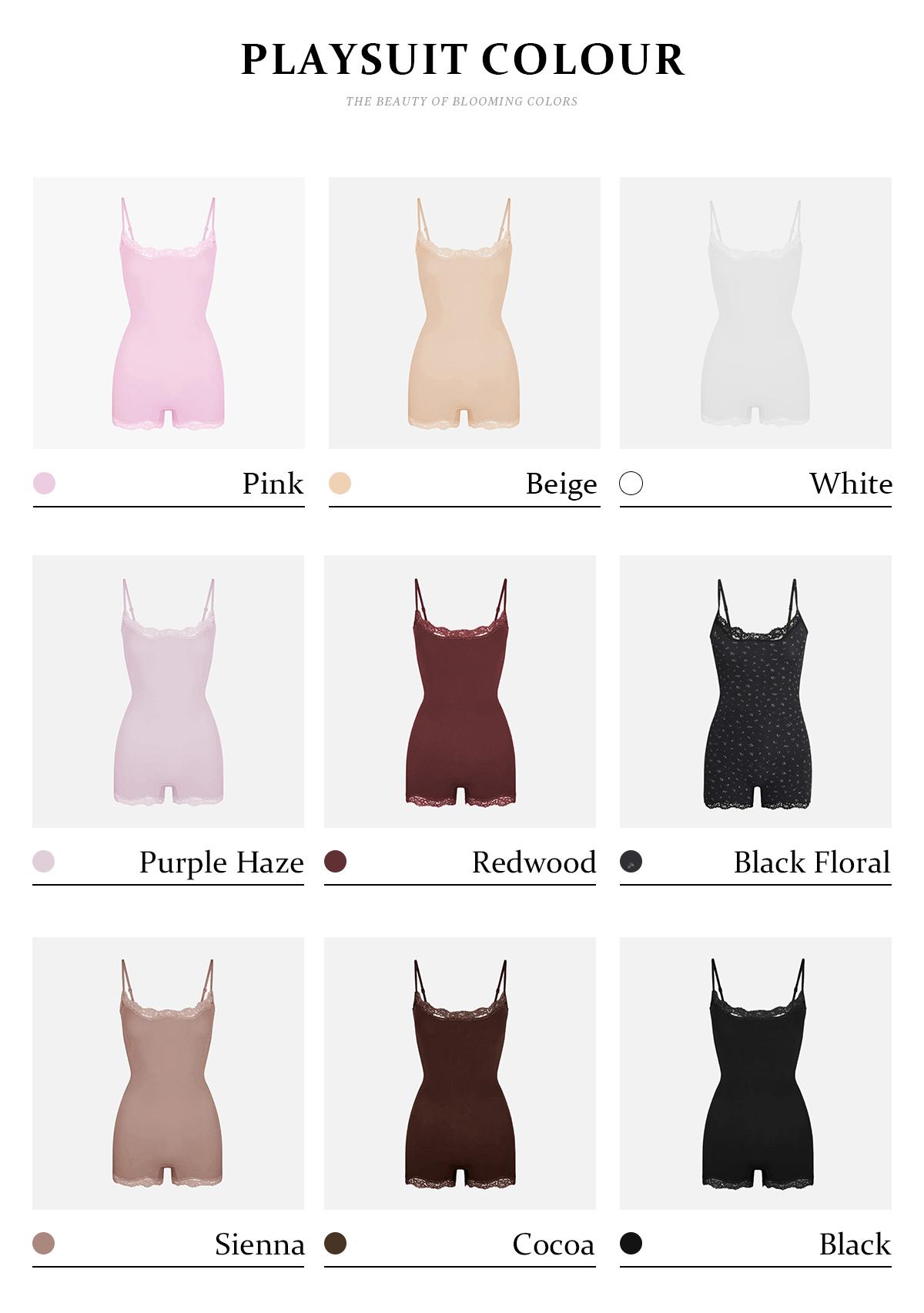 KatchMe Lace Series Women's Spaghetti Strap Lace Trim Breathable Bodysuit, Adjustable Strap Seamless Chic Nightdress, Minimalist Lightweight Playsuit KatchMe Lace Series Women's Spaghetti Strap Lace Trim Breathable Bodysuit, Adjustable Strap Seamless Chic Nightdress, Minimalist Lightweight Playsuit