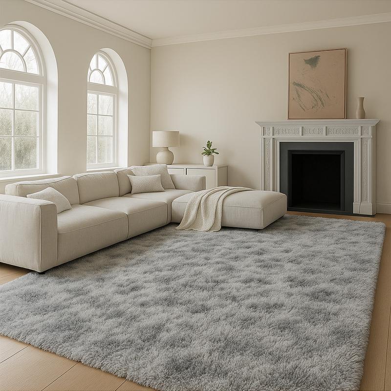 TABAYON Fluffy Rug for Living Room Large Shaggy Tie-Dye Area Rugs Non-Slip Carpet for Bedroom Soft Playroom Mat Cool Rugs New Year Home Decor Valentine's Day Gift