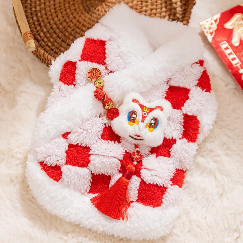 Lion Dance Tassel Fleece Jacket