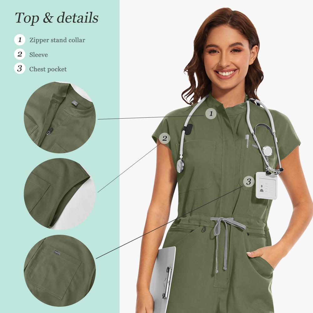 Ladies Doctor Brush Pants Beauty Salon Hand Washing Work Clothes Nursing Home Hand Washing Clothes with Zipper