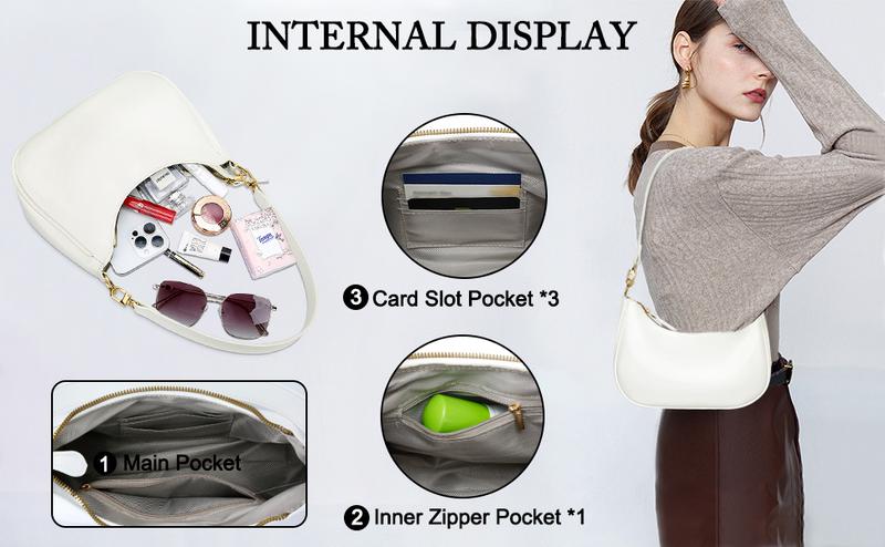 KKXIU Shoulder Bag for Women Cute Hobo Purses and Handbags Retro Clutch Underarm Purse