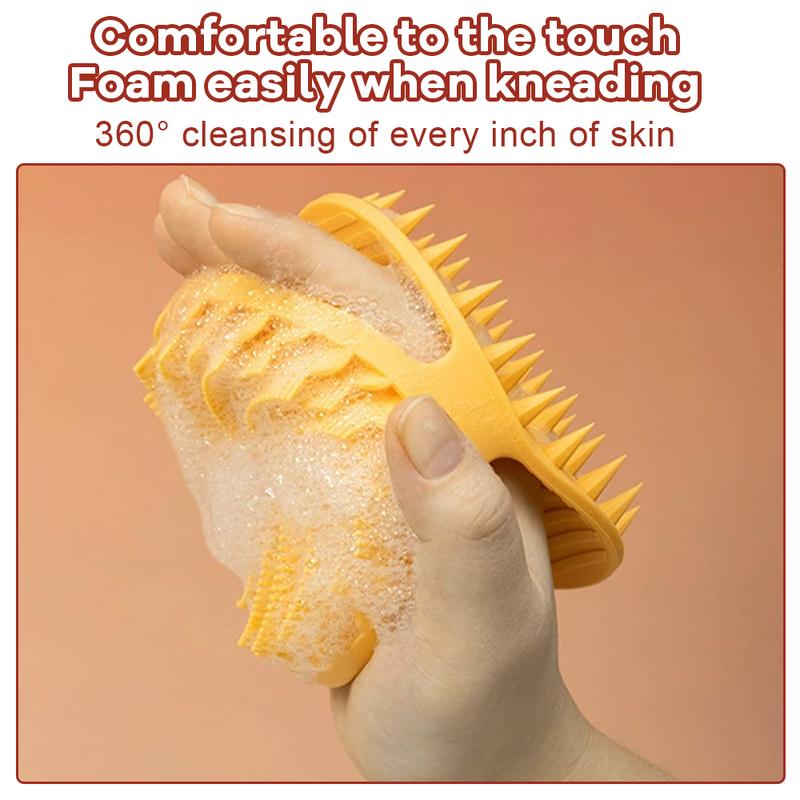 Upgrade 2 in 1 Whirlwind Bath and Shampoo Brush，Exfoliating Skin Silicone Scrubber，Foaming Deep Cleaning, Durable, for Skin body brush shower puff Reusable Bath Silicone Brush Bath Accessories