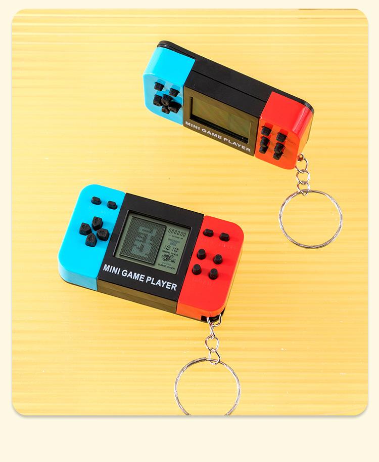 Mini Handheld Game Console Keychain Video Game Player Party Favors For Kids Birthday Christmas Gifts School Classroom Prizes