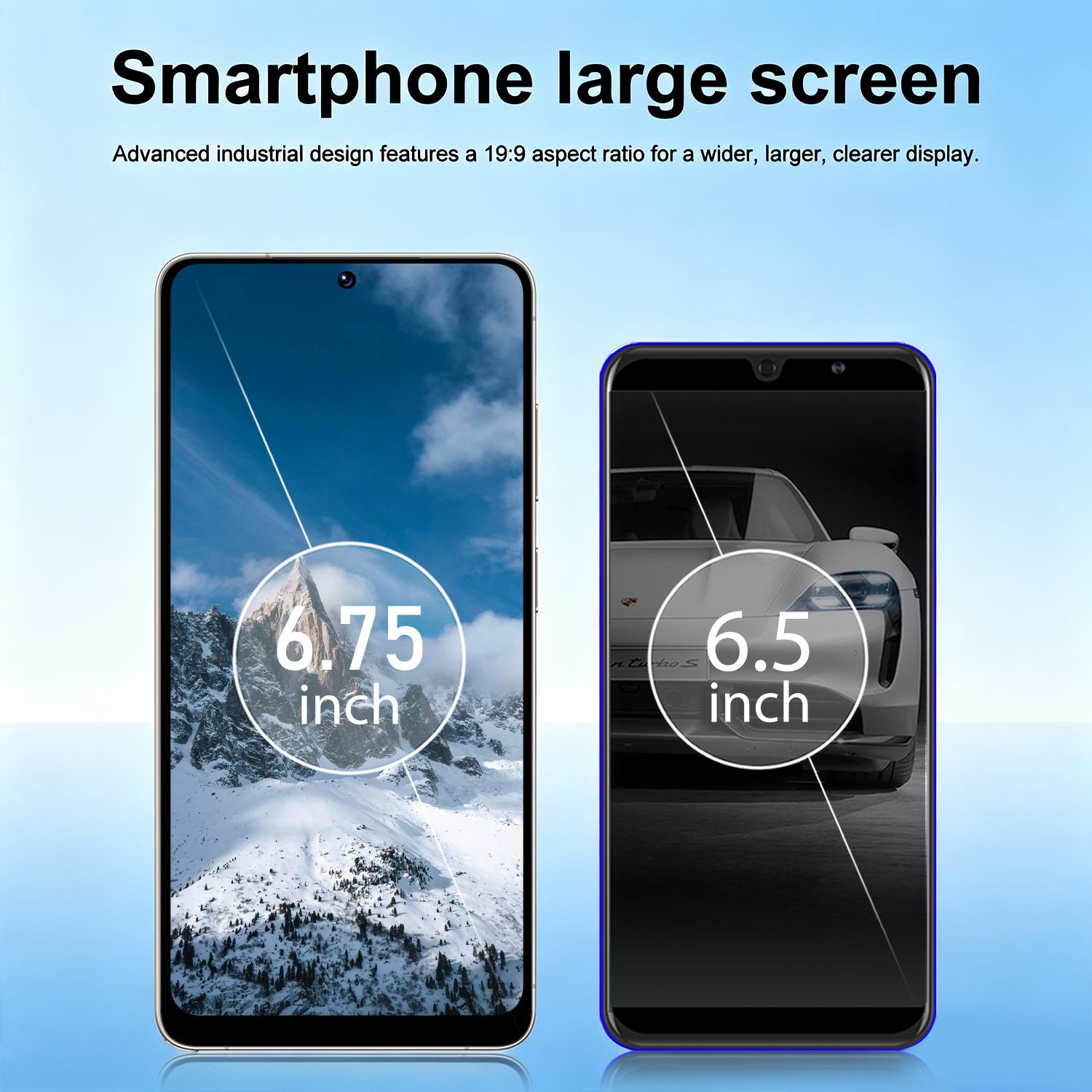 Astarry- S26 Ultra Large Screen Smartphone, Touchscreen Cellphone, 6.75-Inch Display, 3gb+32GB Storage, 5+13mp Camera, 4100mah Battery, 4g Network, Dual Sim Smartphones, Face Unlock, Cellphone