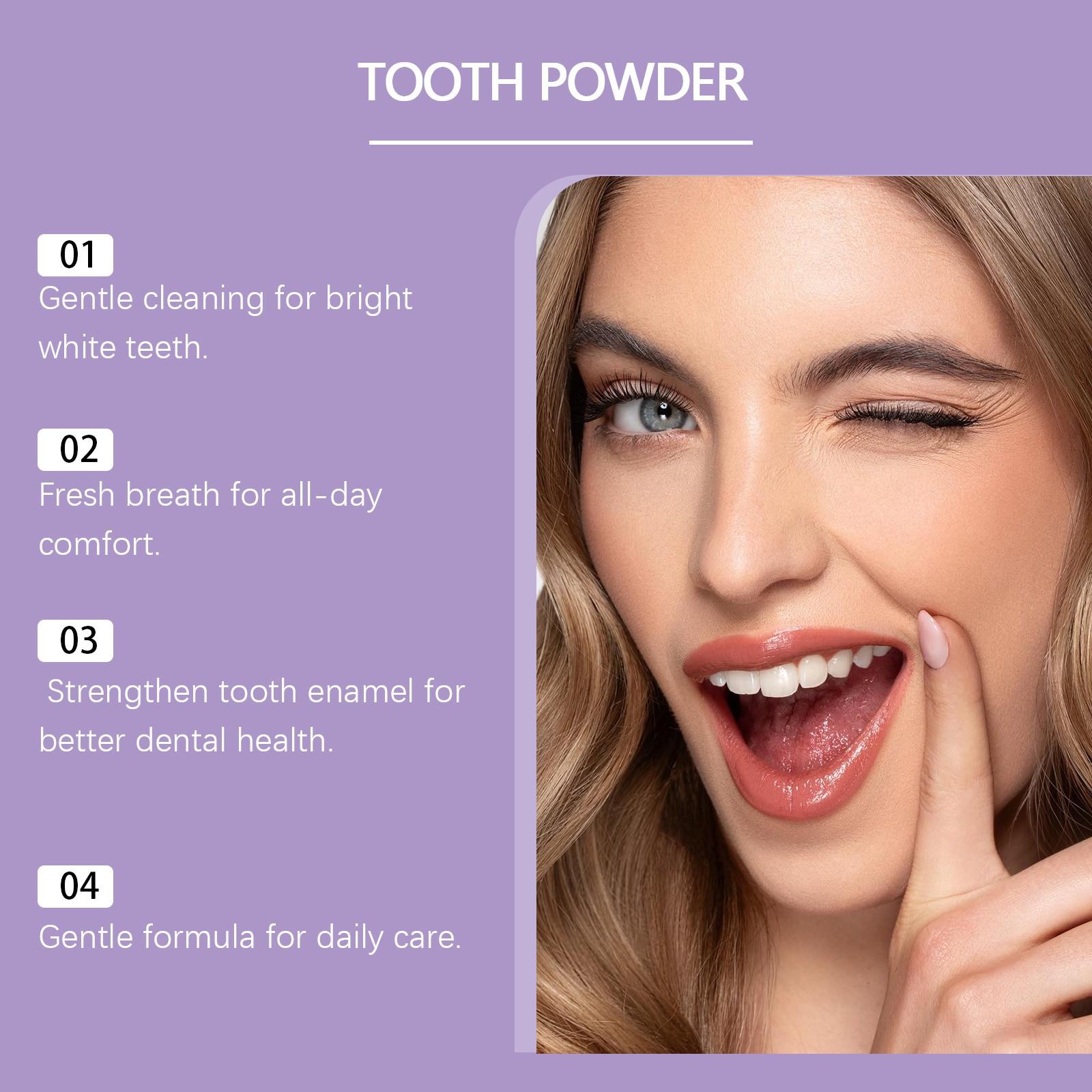 Teeth Whitening Powder with Hydroxyapatite, Color Correction, Stain Removal, Teeth Stain Cleaner, Toothpaste Enhancer, 50g, Oral Hygiene Enhancement, Teeth Brightening Booster, Teeth Brightening Powder, Teeth Cleaning Powder