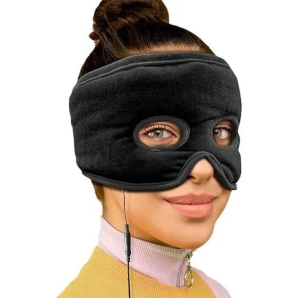 Soovera ThermoRelief Sinus Mask - Large Durable Electric Heatable Sleep Mask, Daily Self Treat Facial Heating Pad for Sinus Relief, Ideal Beauty & Personal Care Gift (Eye & Ear Care)