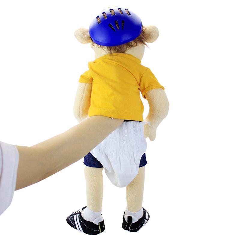 60cm Jeffy Series Hand Puppet Plush Toys Talk Show Party Props Cook Rock Singer Cosplay Stuffed Doll Halloween Xmas Gifts