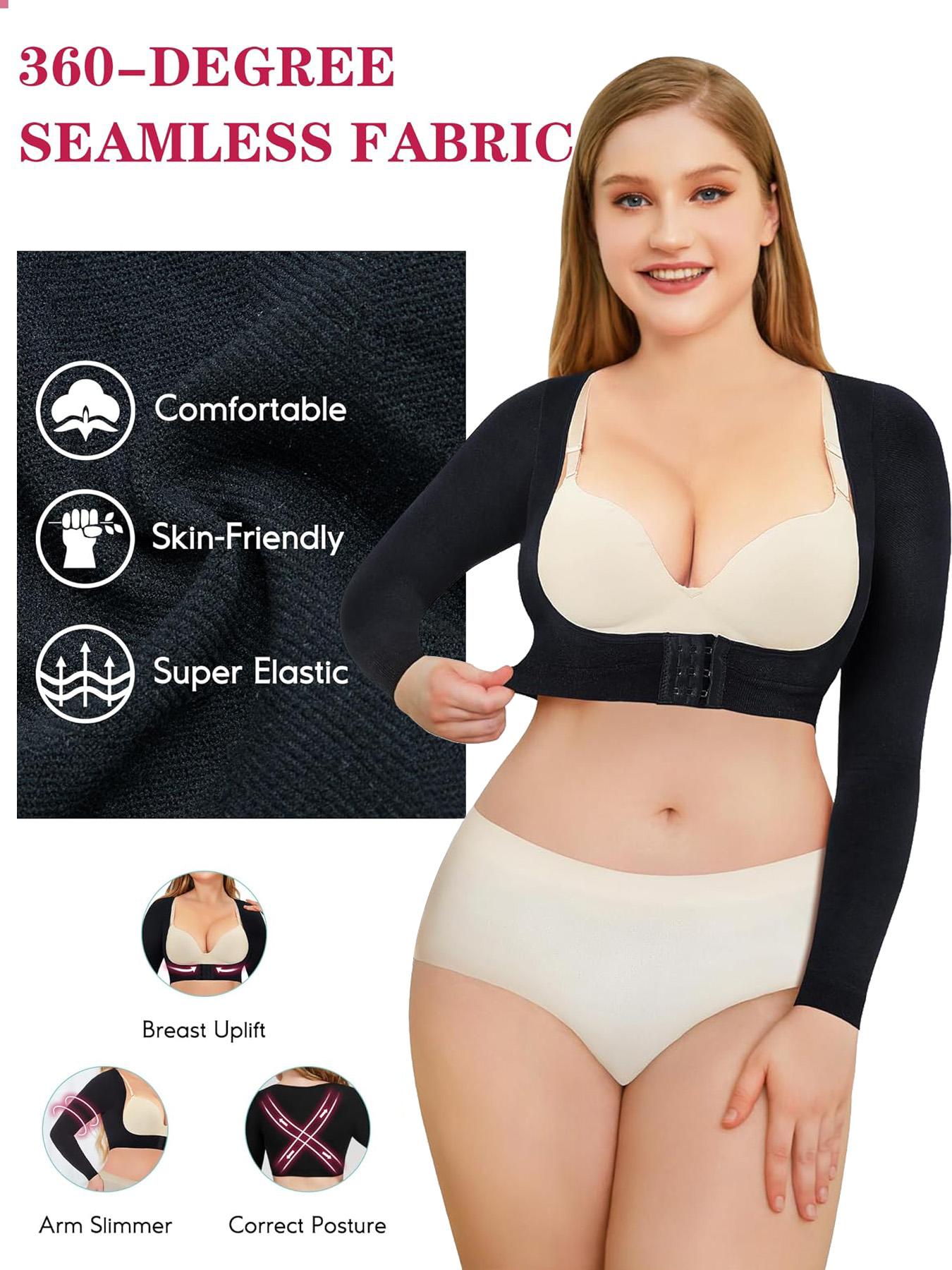 Women's Long Sleeve Shapewear Top, Soft High Elasticity Smooth Fabric, Comfortable Breathable Skin-Friendly, Perfect for All-Day Wear christmas push up bra