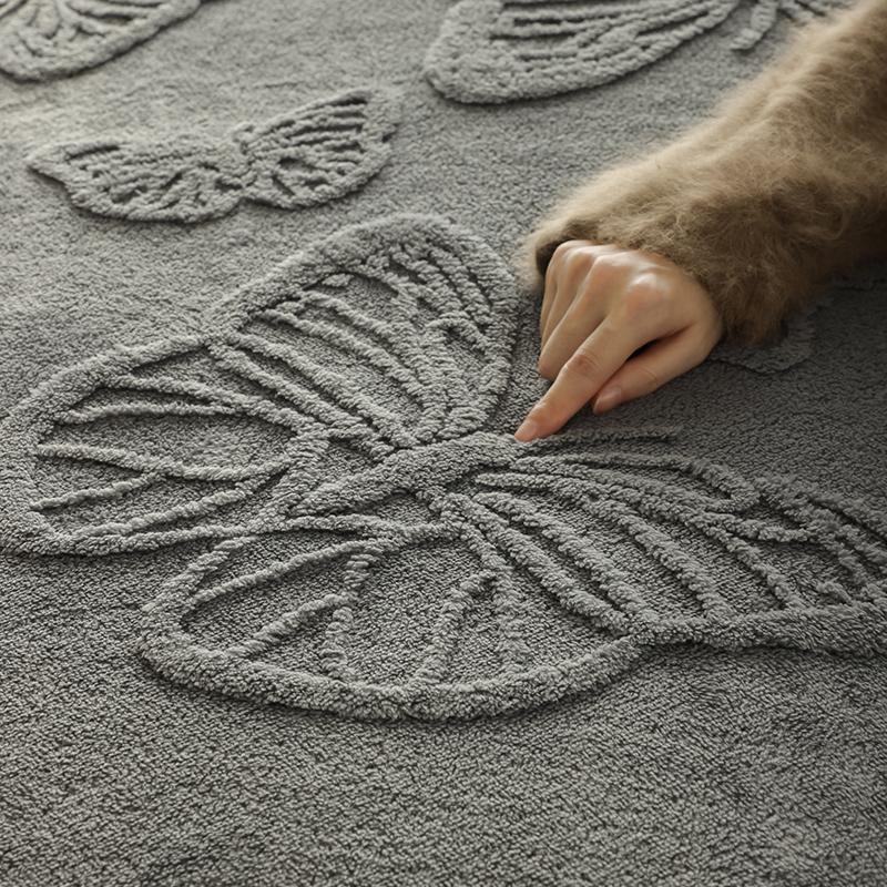 Butterfly Pattern Solid Color Sofa Cover, 1 Count Non-slip Soft Sofa Slipcover, Dustproof Sofa Protector, Home Decor for Living Room Bedroom Office