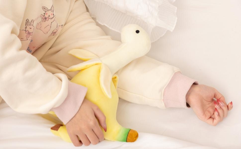 11'' Banana Dinosaur Plush Toy, Yellow Dinosur Stuffed Animal, Soft and Creative Design, Perfect Present for Kids and Friends, Ideal Present for Birthdays, Christmas, Children's Day
