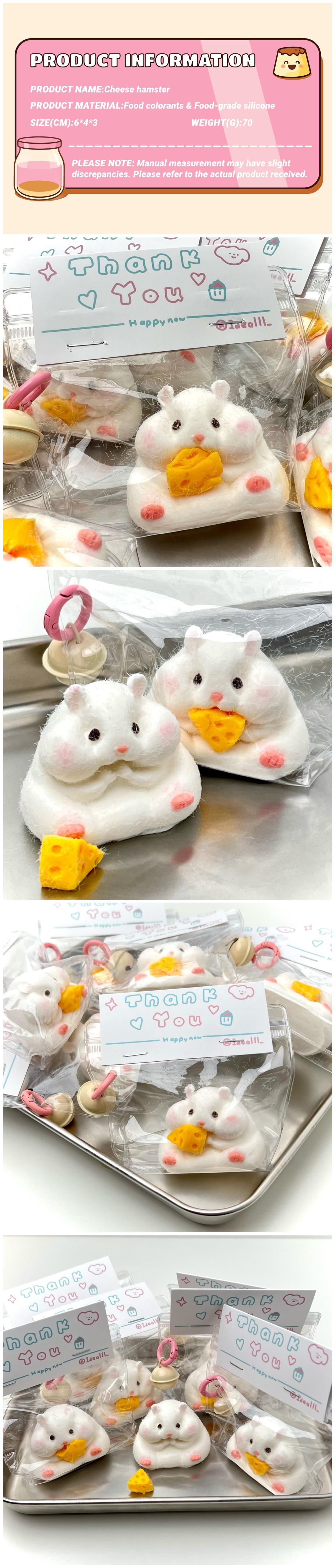 【Buy 3 get 1 free】Shy Rabbit Food-Grade Silicone Slow-Rising Rebound Squishy Fidget Toys for Stress Relief - Soft Squeeze Toys with Thick Creamy Slime Texture, Handmade Non-Toxic Sensory Toys Rubber