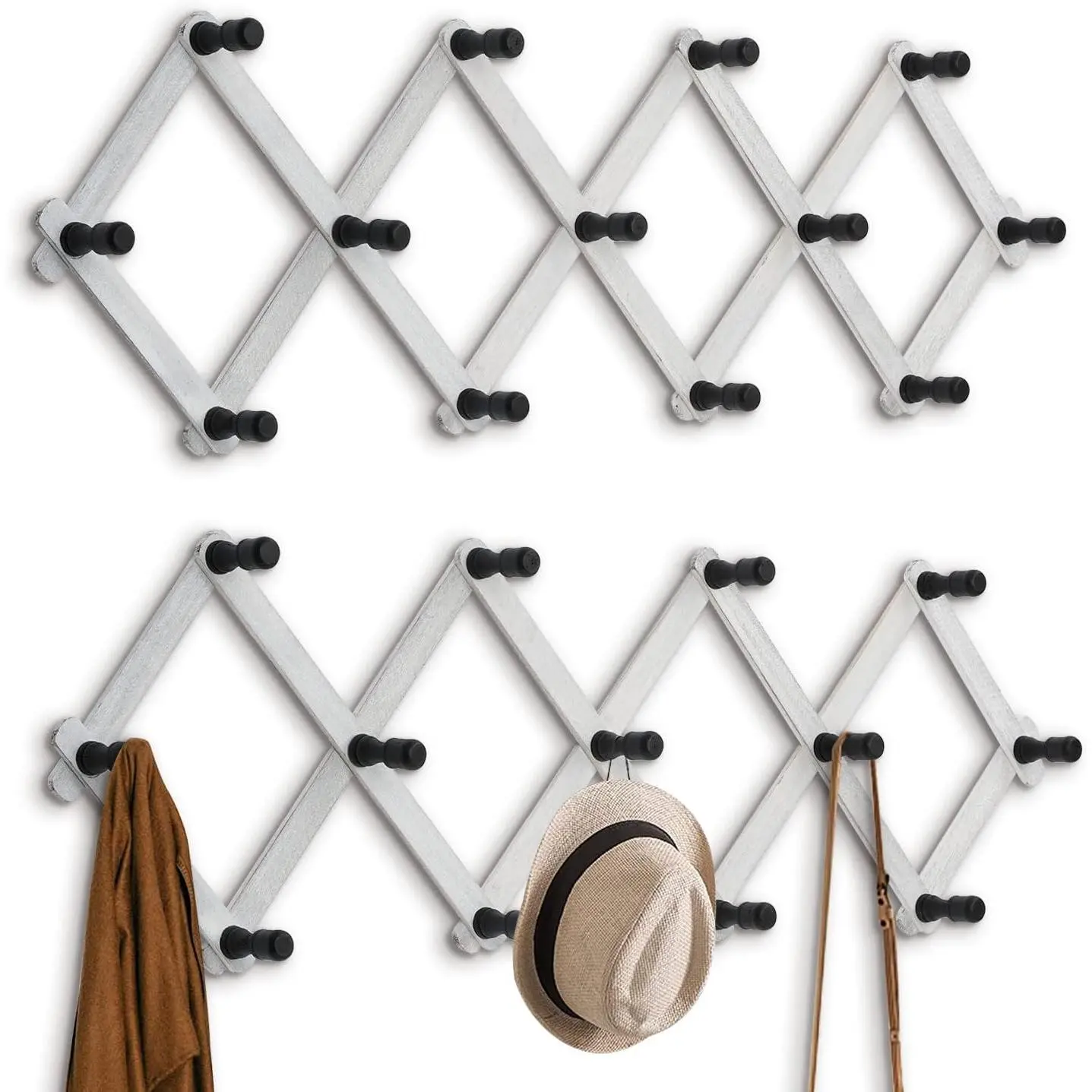 2 Pack (13 hooks white)