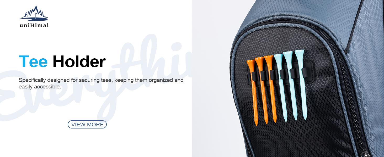 UNIHIMAL 14-Way Golf Cart Bag with Organizer Divider & Rain Cover