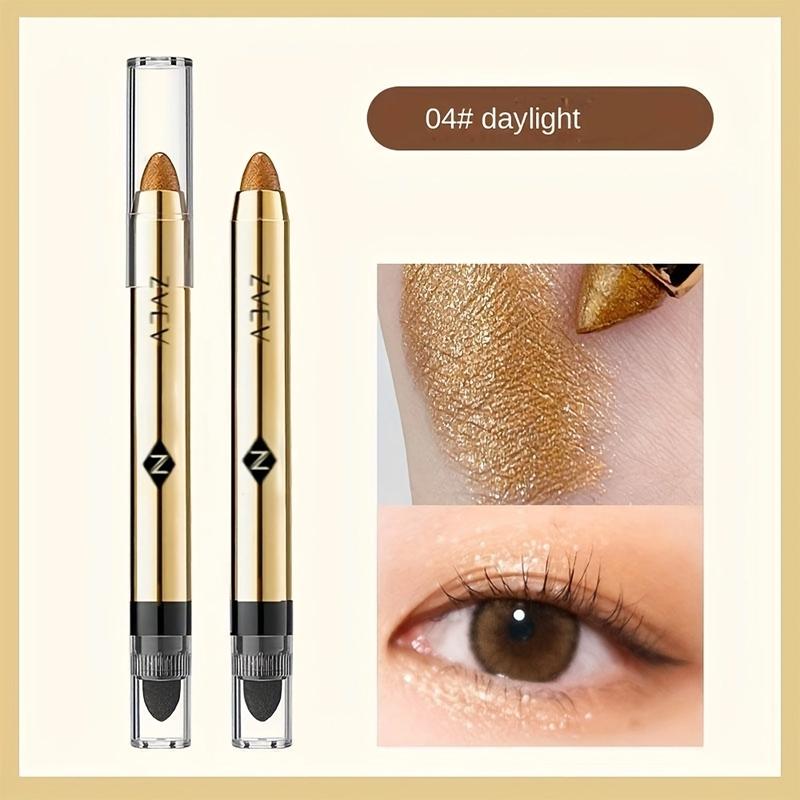 Long-lasting long-lasting shining eyeshadow pen, single-pack waterproof glitter and matte eyeshadow pen, high saturation eyeshadow stick, colorful eye makeup products, beauty supplies