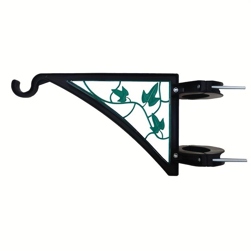 Deck Railing Planter Stand with Ivy Leaf Pattern, Durable Flower Box Holder, Suitable for Balcony and Fence, Outdoor Decorative Plant Hook, Hanging Plant Hanger