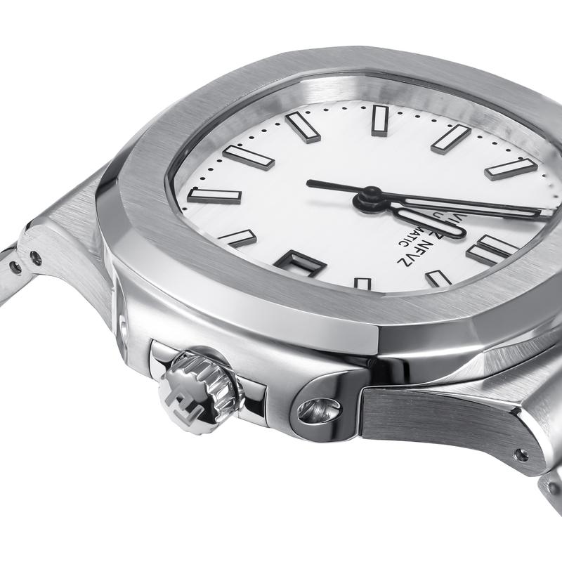 NAVIFLZ NFVZ High Quality Top Luxury Man Watch Sports Waterproof Luminous Date Men Wristwatch Square Dial Automatic Mechanical