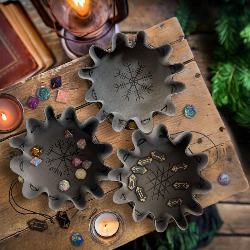 1pc Portable Drawstring Tray Bag, Multifunctional Storage Pouch for Tabletop Games Dice Jewelry Coins Keys, Display Organizer