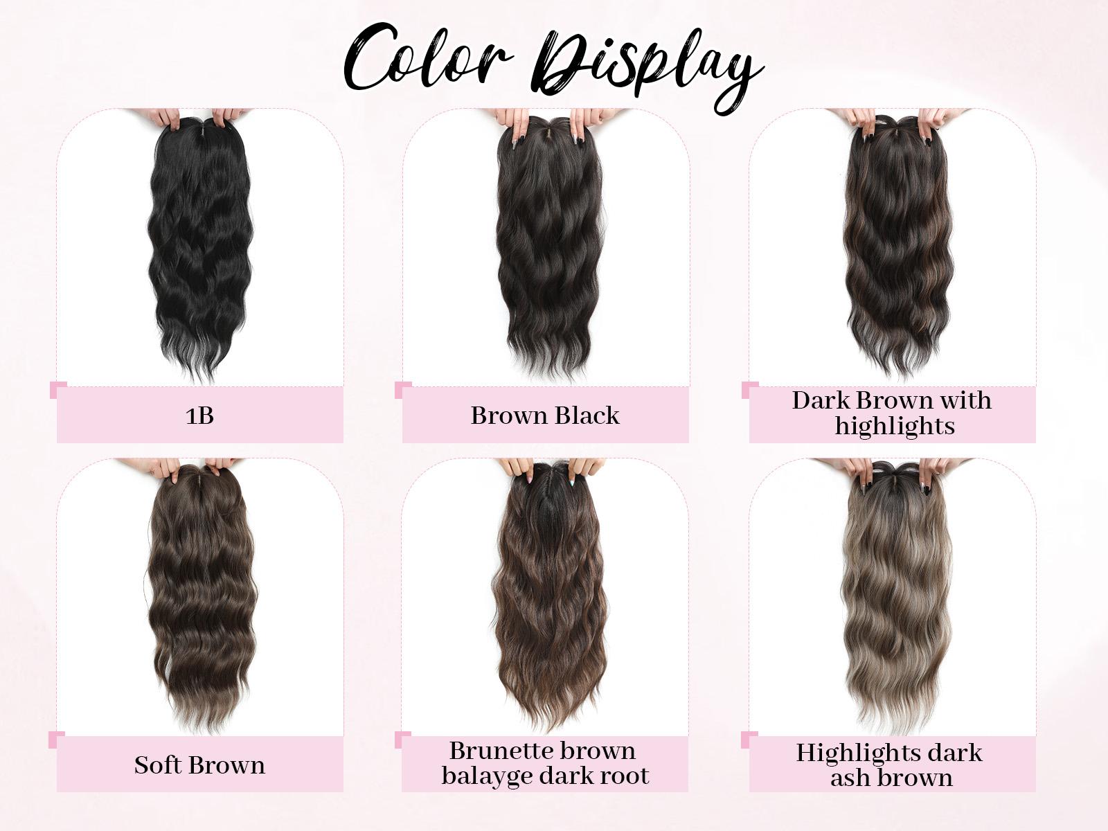 Paneway Hair Toppers for Women Clip in Hair Topper with  display picture 2