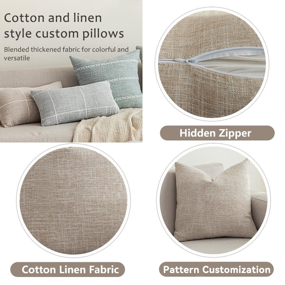 PIKPAKA Leopard print Cushion Cover Organic linen, breathable and skin-friendly, invisible zipper Eco-friendly double-sided printing，Washable and mite-removing, durable DIY fabric ，The perfect gift for home decor enthusiasts