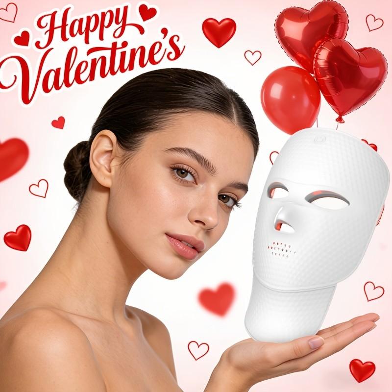 2027 New Face Neck Light Therapy Mask, Nir LED with 7 Color Options ...