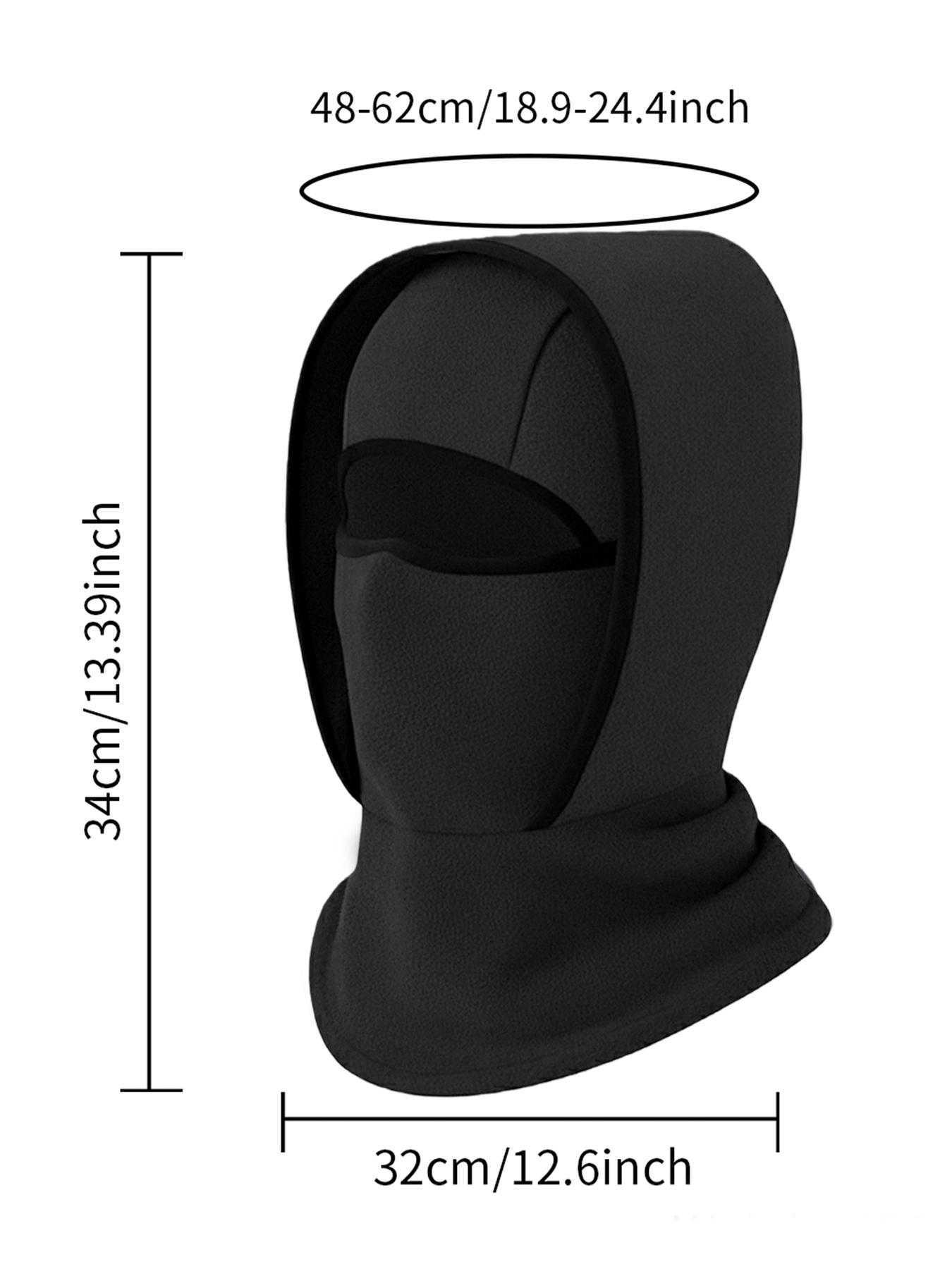 Outdoor Winter Warm Hat Neckband Integrated Cycling Mask Sports Ski Head Cover Neck Windproof Cold One-Piece Pullover Hat