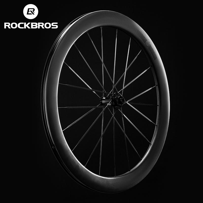 ROCKBROS T700 Carbon Fiber Bike Wheels 700c 55 mm Disc Brake Wheelset