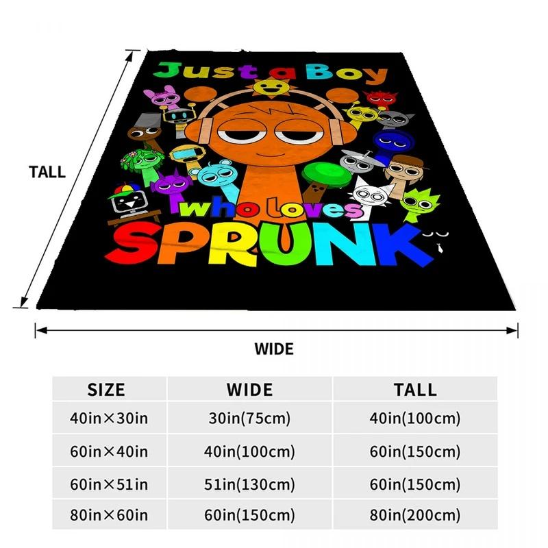 Sprunki Incredibox Retro Fun Game Digital Print Flannel Blend Plush Throw Blanket - Anti-Shedding, Lightweight, Cozy, Multi-Sized - Minimalist Home Decor, Indoor Use for Couch, Home Sleep - Ideal Birthday Christmas Gift Sprunki Incredibox Retro Fun Game Digital Print Flannel Blend Plush Throw Blanket - Anti-Shedding, Lightweight, Cozy, Multi-Sized - Minimalist Home Decor, Indoor Use for Couch, Home Sleep - Ideal Birthday Christmas Gift