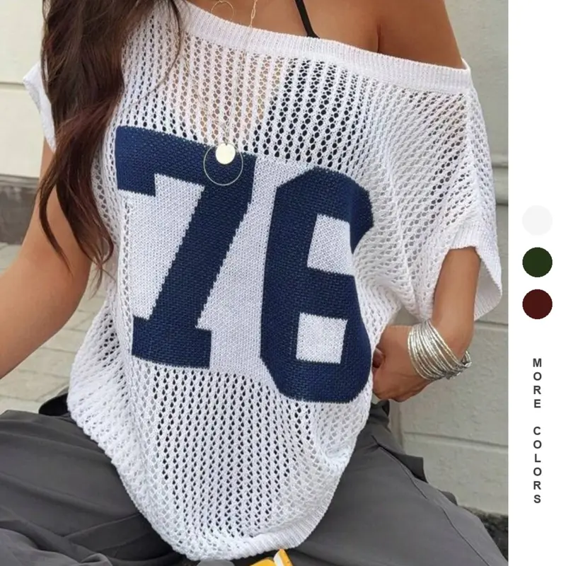 Elegant Sleeveless Knit Top, Loose Knit Tops, Chic Summer Fashion Women's Knitted Sweater, European Style Hollow Out Design, Perfect for Casual Everyday Wear, Knitwear
