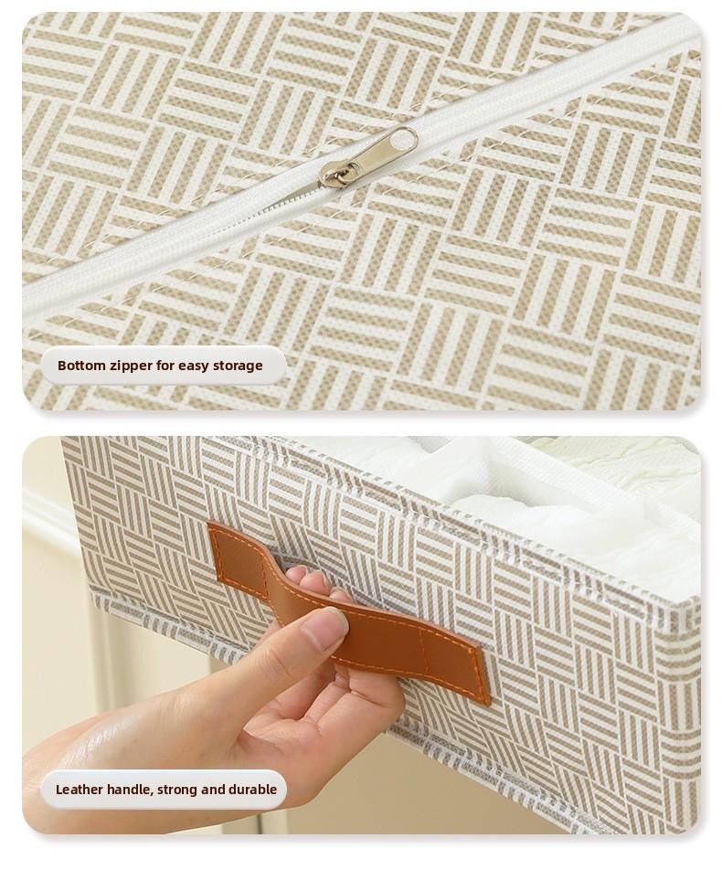 Underwear Drawer Organizer, 6/7/20 Grid Bra Panty Socks Storage Box, Foldable Lingerie Divider for Bedroom Dorm Closet