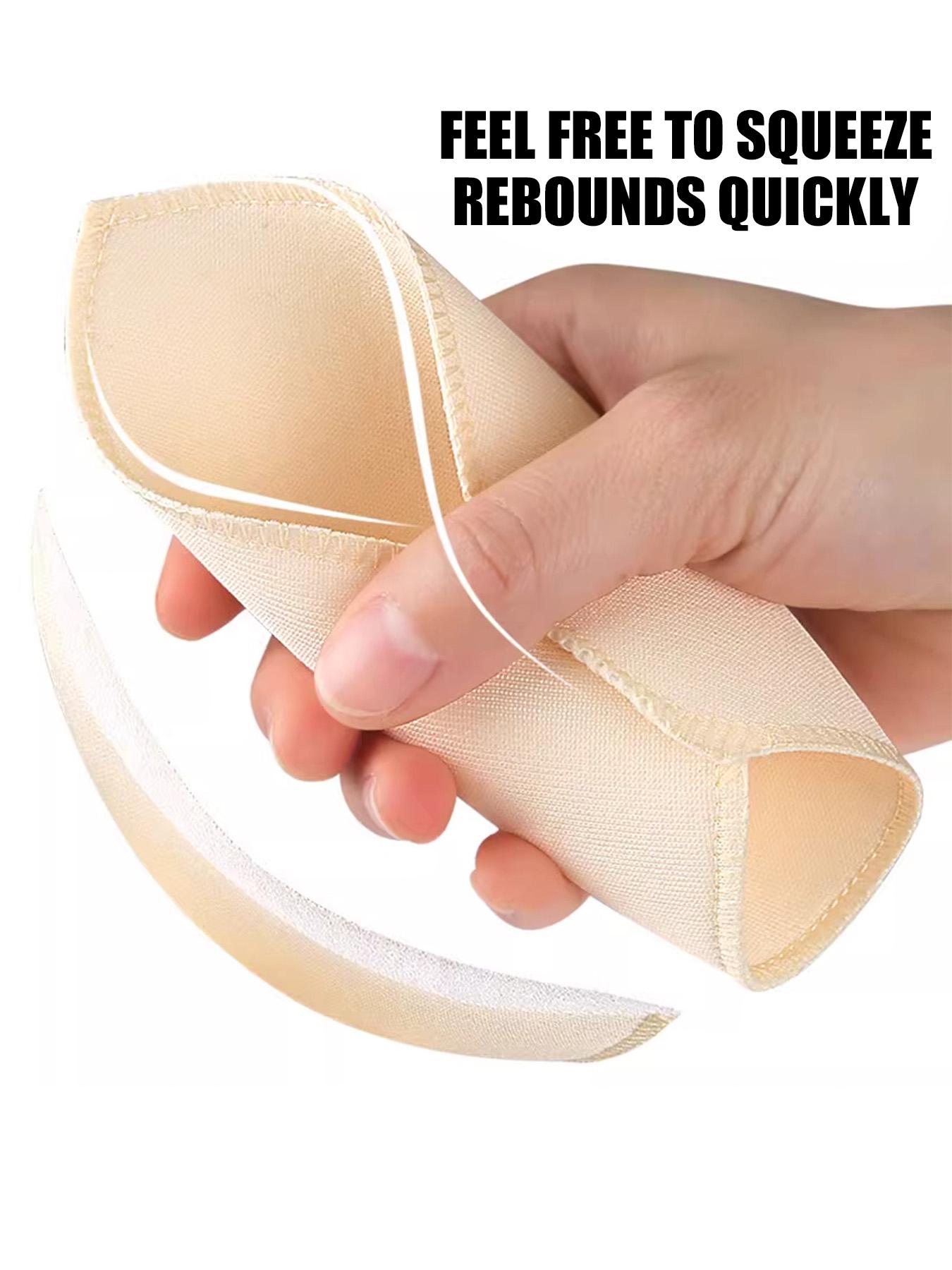 8 pieces of women's triangular underwire pads, insertable padding, featuring a seamless sponge pad for sports use and a multi-functional bra, soft and comfortable underwear padding accessories.