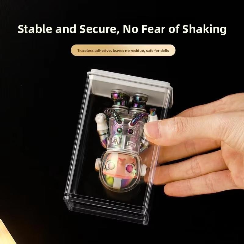 4/6-piece figure storage display stand, toy display box, stackable storage box, collectibles, mini statue durable display cabinet, Thanksgiving, birthday, Christmas, New Year gifts, Display Stand Set