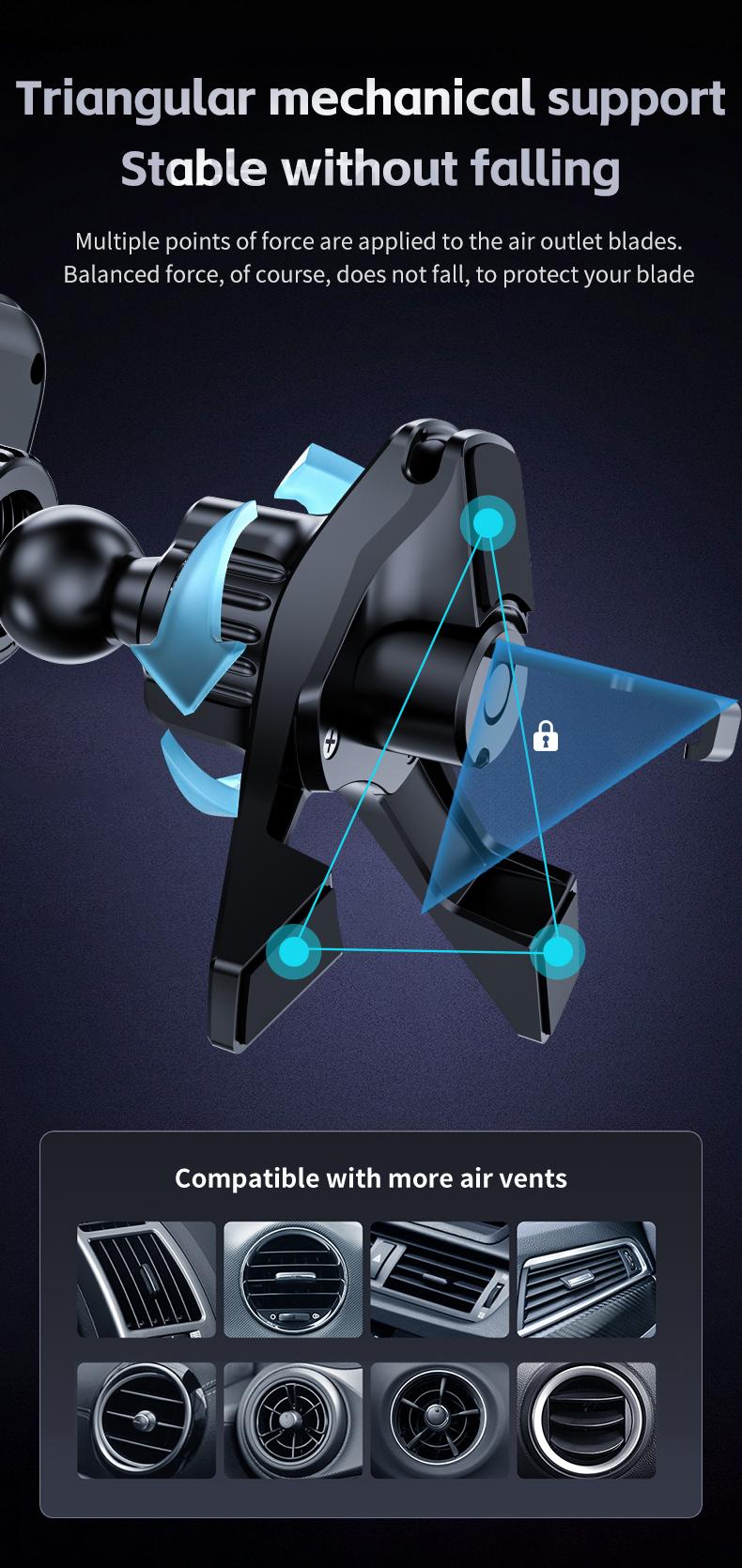 Vehicle Automatic phone holder for car , folding screen phone/tablet stand 15W wireless charger, 90-degree rotation, installed on car air outlet/center console, suitable for Samsung Galaxy ZFold6/5/4/3 Galaxy Z Fold/Notes other wireless charging phones