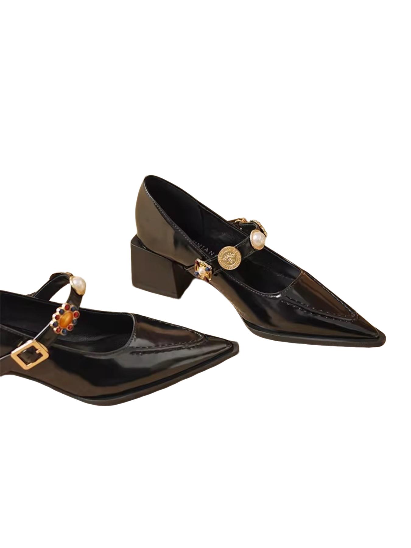 Vintage Square Toe Low Heel Boots, 5cm High Heel Coffee Color, Perfect for Office and Dinner Parties, Fashion Casual Flat Shoes