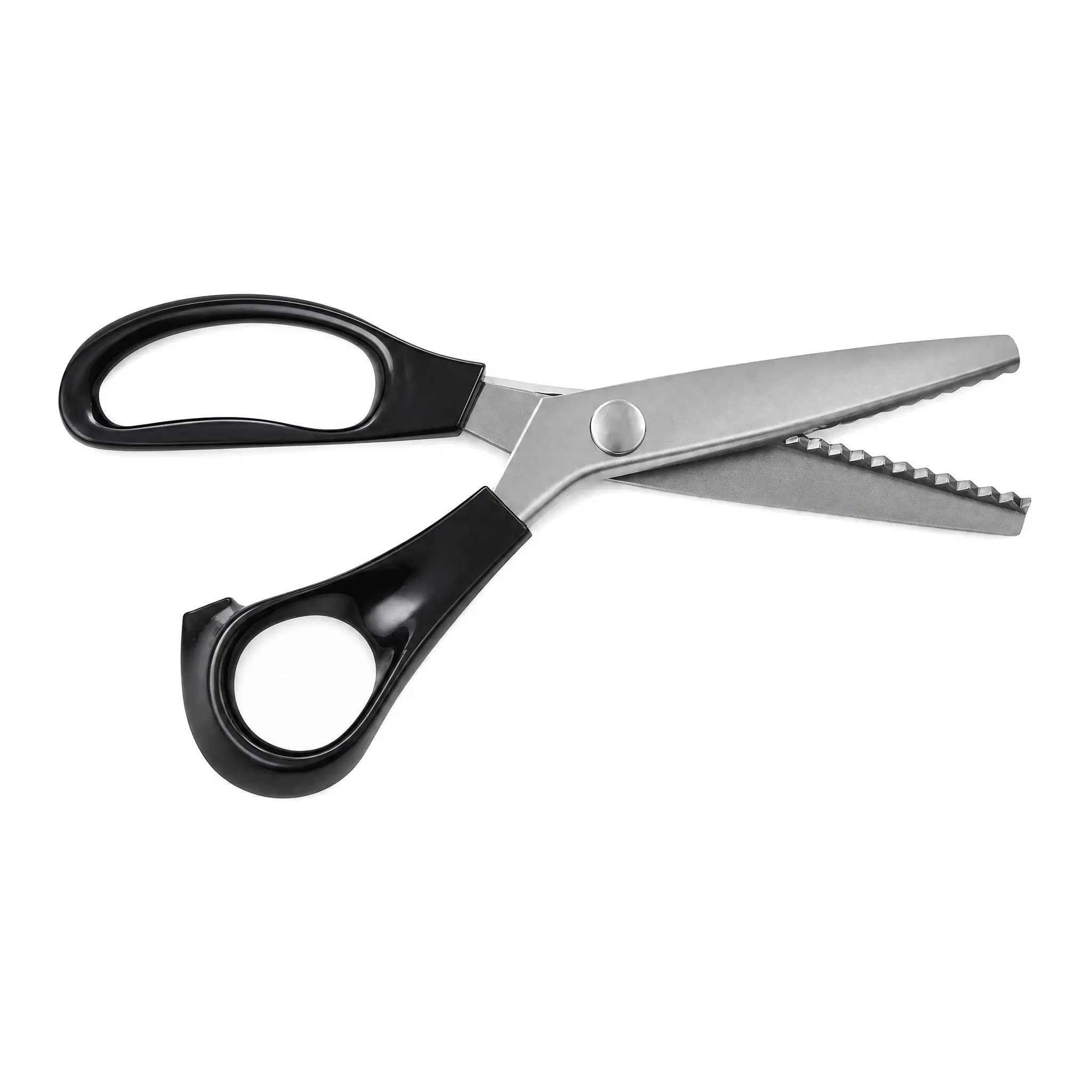 Shears, Zig Zag Fabric Scissors, Stainless Steel Lace Edge Cutting Scissors with Comfort Grip Handles, Professional Craft Scissors for Sewing, Dressmaking, DIY Crafts, Fabric, Paper Decorative Edge Cutting, Prevent Fabric Fraying