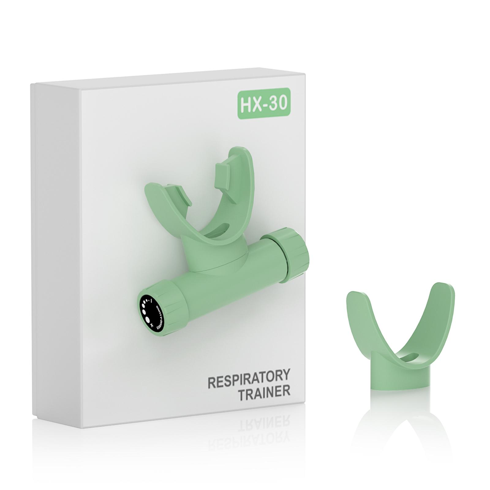 Breathing Lung Function Trainer Portable Respiratory Device, Home Training Equipment, Adjustable Resistance for Home Fitness, Lightweight and Compact