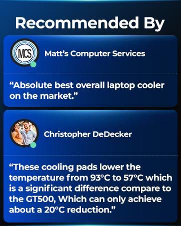 【Limited time 】llano RGB Laptop Cooling Pad, Gaming Laptop Cooler with Powerful Turbofan, Fast Cooling Laptop 15.6-21in, Adjustable Speed, Touch Control, LCD Screen