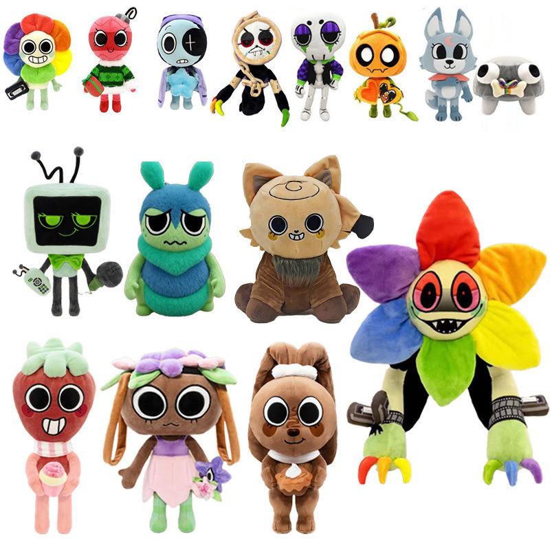 Dandy's World Plush Toys Full Set, 14 Styles Cartoon Game Character Stuffed Dolls, Cute Horror Game Peripheral Plushies, Soft PP Cotton Stuffed Animal, Kids Fans Birthday Christmas Gifts, Home Decor Collectible Toy