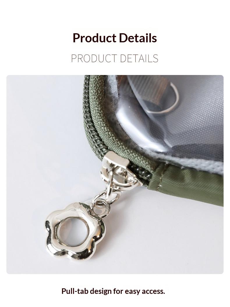 Small Clear Makeup Bag for Purse Travel Cosmetic Case Transparent Toiletry Bag with Zipper, Portable Make Up Organizer Traveling Compact Car Bag for Essentials