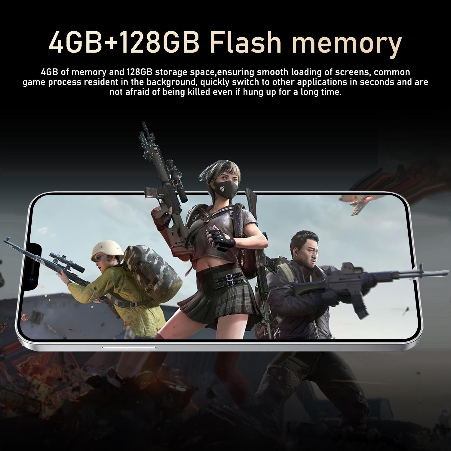 FUFFI 6.26 Inch Smartphone, 1 Count 128GB ROM 4GB RAM Android Cell Phone with 8+16MP Camera, 4G Network, Dual SIM, Octa-core Android Phone, Mobile Phone