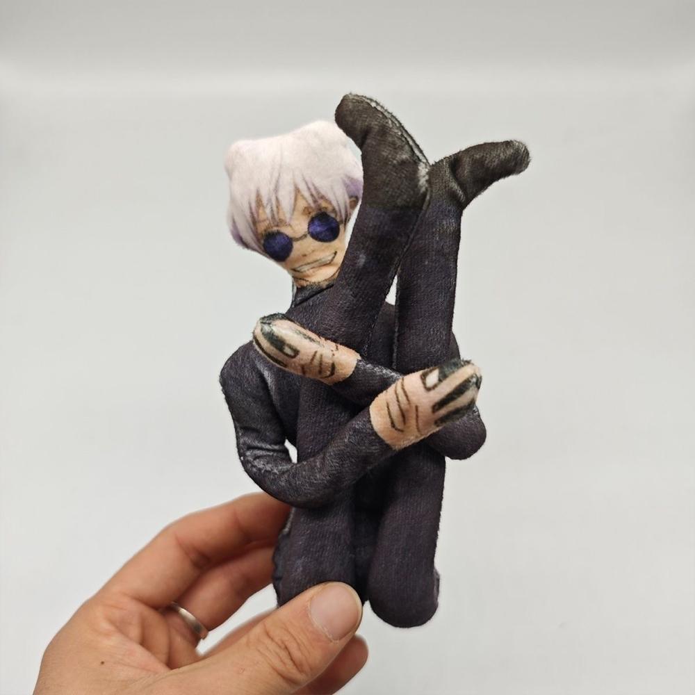 JJK Anime Plush Dolls (Gojo Satoru, Geto Suguru, Ryomen Sukuna, Itadori Yuji, Fushiguro Megumi, Inumaki Toge, Fushiguro Toji) - 38cm Slender Twistable Unique Shape Stuffed Toys, No Battery Needed, House Decoration, Birthday Gift for Anime Fans, Unisex, Po