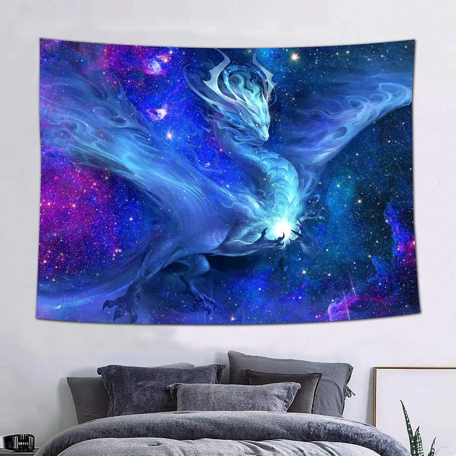 Fantasy Dragon Tapestry Galaxy Tapestry Wall Art Decor for  Living Room Apartment Dorm Decorations Wall Hanging Tapestries banner bedroom home wall decor