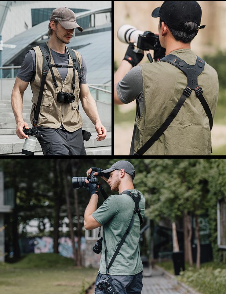 PGYTECH Camera Strap Master for Muti Cameras, Dual Shoulder Camera Straps