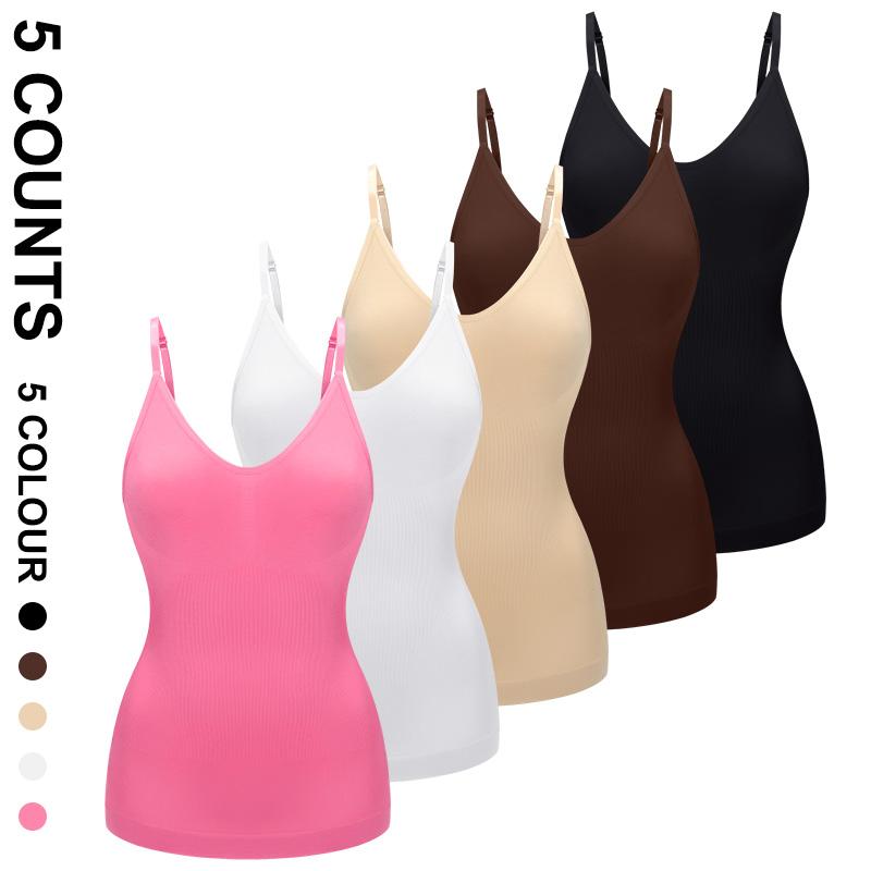 Seamless shaping Camisole tank top for women tummy control slimming cami with scoop neck breathable soft fabric multi color options Seamless shaping Camisole tank top for women tummy control slimming cami with scoop neck breathable soft fabric multi color options