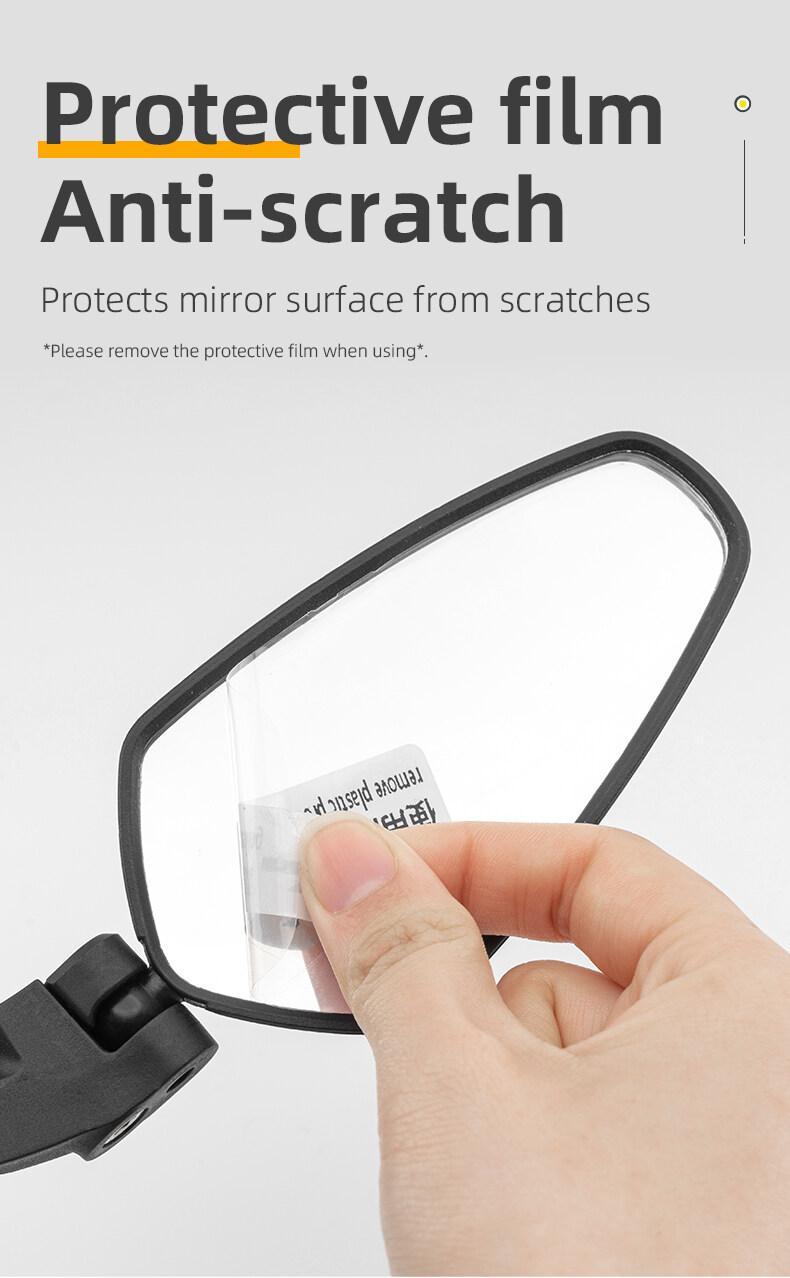 ROCKBROS Bicycle Handlebar Rear View Mirror Bike Cycling Wide Range Backsight Reflector Adjustable Left Right Bike Mirror