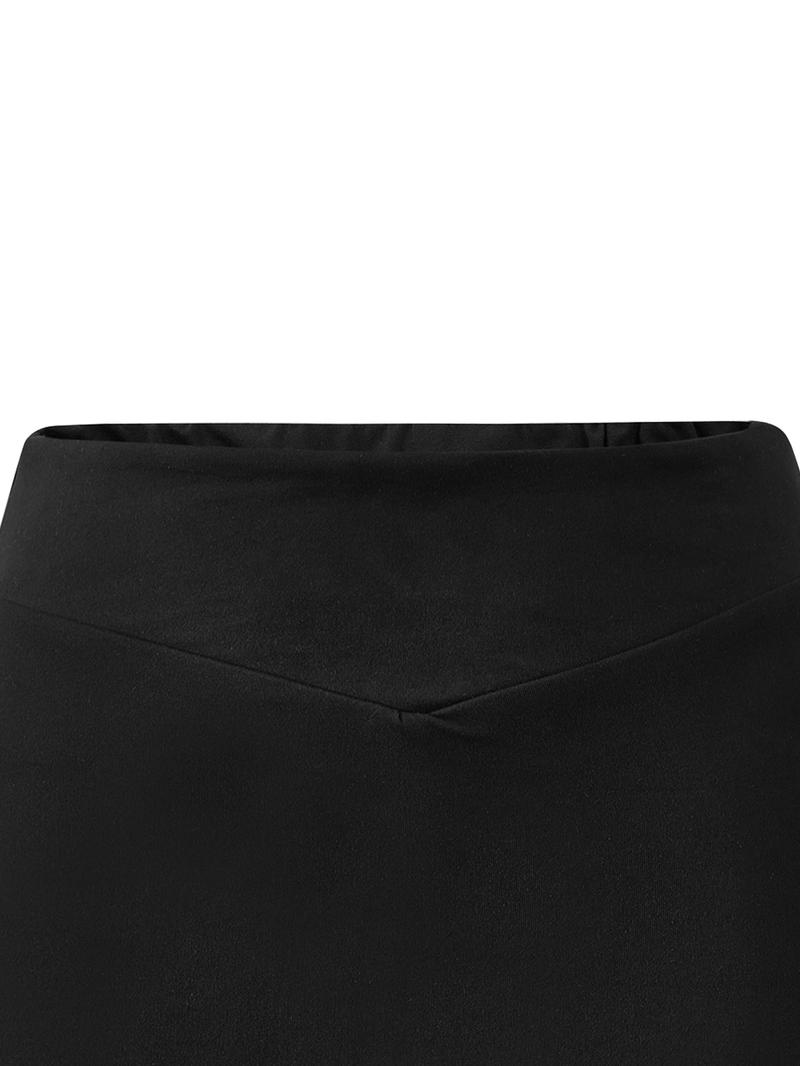 Women's Vintage Style Skirt, Fashion Casual Daily Wear, Natural Texture, Fitted Short Skirt, Perfect for Office and Graduation Season