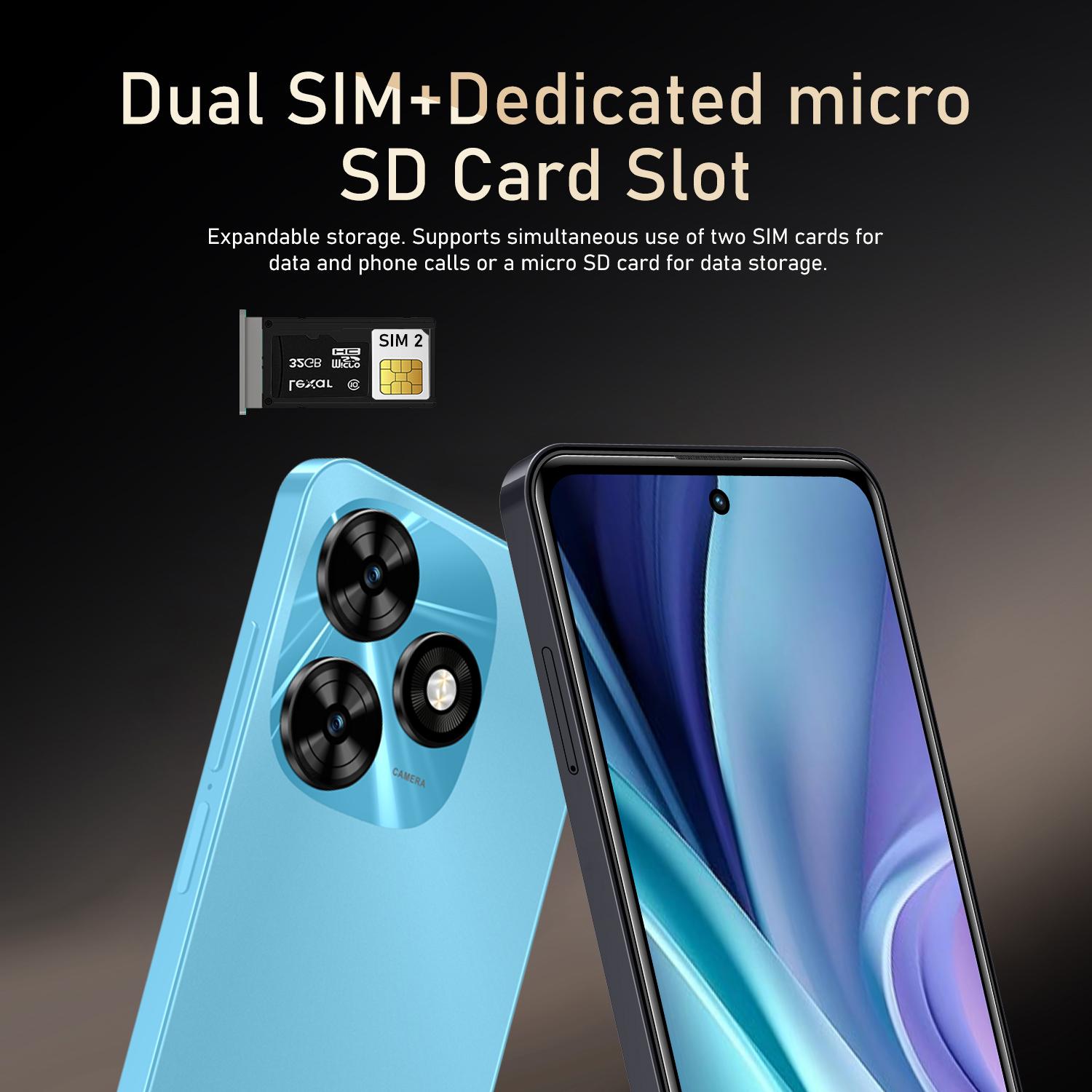 Fuffi-4g 6.56-Inch HD Screen Quad-Core Processor 3gb RAM 32GB ROM 3100mAh Dual Sim Metal Frame Android 10 System Mobile Phone Android Mobile Phones