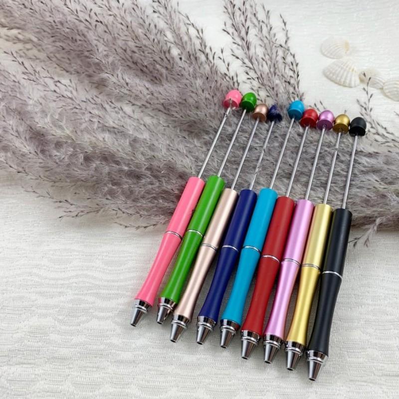 10 Pack Multicolor Beaded Pens, Handmade Jewelry Making Decorative Pens, Creative Gift Pens for Craft Enthusiasts