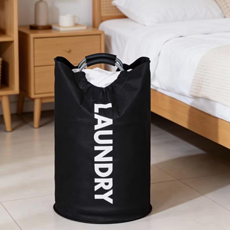 Extra Large Laundry Storage Bag, Durable Foldable Laundry Basket, Toy Organizer, Sturdy Clothes Bin with Cushioned Handle