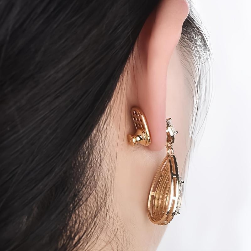 2pcs Set New Earring Backs, Durable, Shape Earring Enhancer, Suitable for Heavy Earrings, Locking Earring Back Replacement, Jewelry Gift for Women